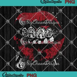 Baand Red Lips Retro PNG - Hellstar Retro Vintage PNG JPG Clipart, Digital Download