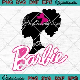 Black Barbie Afro Barbie Black Pride SVG - African American Woman SVG PNG, Cricut File