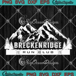 Breckenridge Run Club SVG - Breckenridge Apparel SVG PNG, Cricut File