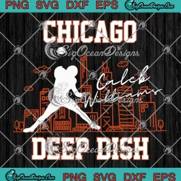 Caleb Williams Chicago Deep Dish SVG - Chicago Bears Football SVG PNG, Cricut File