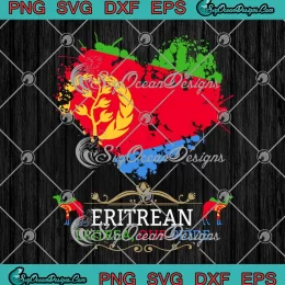 Eritrean Eritrea Our Pride Heart SVG - Eritrea Camel Flag Patriotic SVG PNG, Cricut File