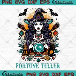 Fortune Teller Gypsy Witch Funny SVG - Circus Psychic Gipsy Women Gift SVG PNG, Cricut File