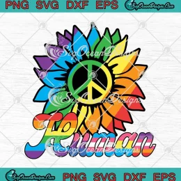Human Sunflower LGBT Pride SVG - Support LGBT Gay Pride SVG PNG, Cricut File