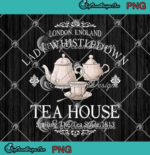 London England Lady Whistledown PNG - Tea House PNG - Bridgerton TV Show PNG JPG Clipart, Digital Download