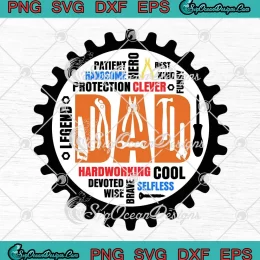 Mechanic Dad Hardworking Cool SVG - Mechanic Father's Day SVG PNG, Cricut File