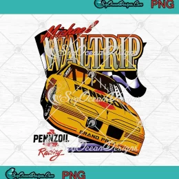 Michael Waltrip Pennzoil Racing PNG - Vintage Racing Driver PNG JPG Clipart, Digital Download