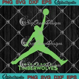 Minnesota Timberwolves Jordan SVG - Jumpman Basketball SVG PNG, Cricut File