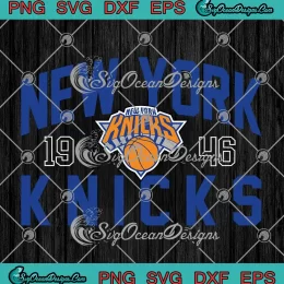 New York Knicks 1946 Vintage SVG - Basketball Team SVG PNG, Cricut File