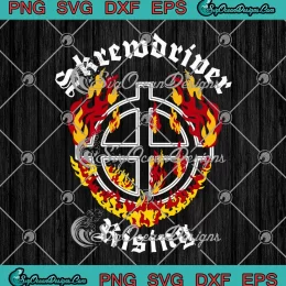 Skrewdriver Rising SVG - Rock Against Communism SVG - Skrewdriver Rock Band SVG PNG, Cricut File