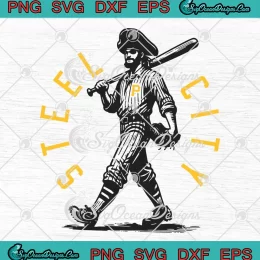 Steel City Baseball SVG - Pittsburgh Pirates SVG - MLB Gameday SVG PNG, Cricut File