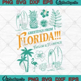 TTPD Greetings From Florida SVG - Taylor And Florence Vintage SVG PNG, Cricut File