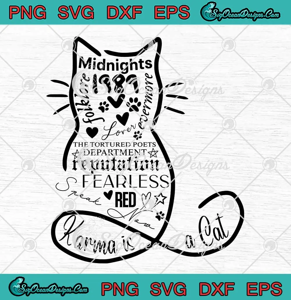 Taylor-Swift-Cat-Shaped-Album-SVG---The-Tortured-Poets-Department-SVG-PNG,-Cricut-File Taylor Swift Cat Shaped Album SVG - The Tortured Poets Department SVG PNG, Cricut File