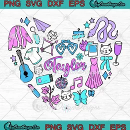 Taylor's Version Heart Symbol SVG - Retro Taylor Swift SVG - Cute Music Gift SVG PNG, Cricut File