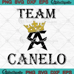 Team Canelo Crown Retro SVG - Canelo Alvarez Boxing SVG - Mexico Boxer SVG PNG, Cricut File