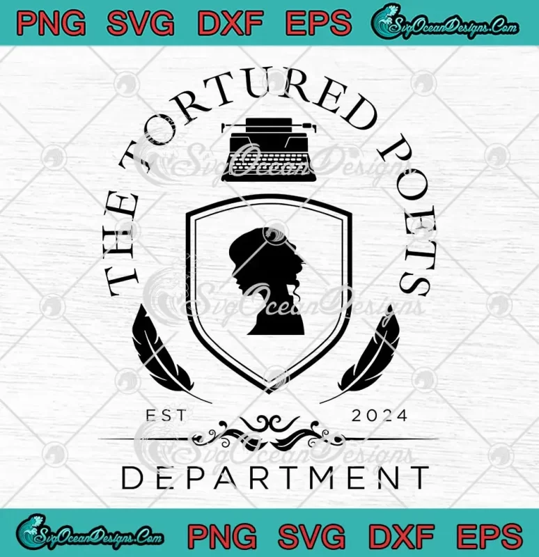 The Tortured Poets Department Crest SVG - Swiftie Gift SVG - The Eras ...