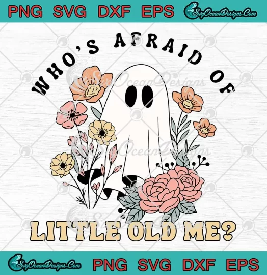 Who's Afraid Of Little Old Me SVG - Retro TTPD Swift Spooky Ghost SVG PNG, Cricut File