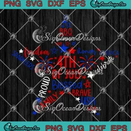 4th Of July USA Star Patriotic SVG - Happy Independence Day SVG PNG, Cricut File