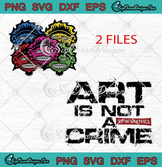 Art Is Not A Crime Gothic SVG - Harajuku Retro Style Graphic SVG PNG, Cricut File