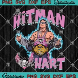 Bret Hitman Hart Graphic Vintage SVG - Men's WWE Bret Hart SVG PNG, Cricut File