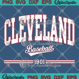 Cleveland Baseball 1901 Vintage SVG - Cleveland Guardians Gift SVG PNG, Cricut File