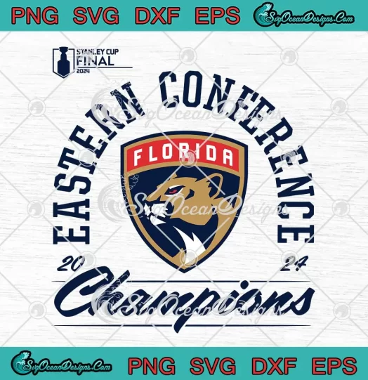 Eastern Conference Champions 2024 SVG - Florida Panthers 2024 SVG PNG, Cricut File