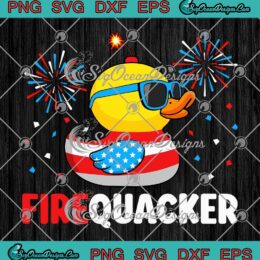 Firecracker Duck 4th Of July SVG - Patriotic Day USA Flag Funny SVG PNG, Cricut File