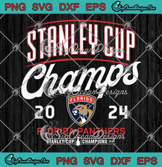 Florida Panthers Stanley Cup Champs 2024 SVG NHL Stanley Cup