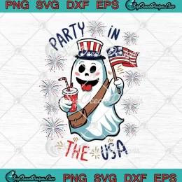 Ghost Party In The USA Funny SVG - Independence Day 1776 SVG PNG, Cricut File