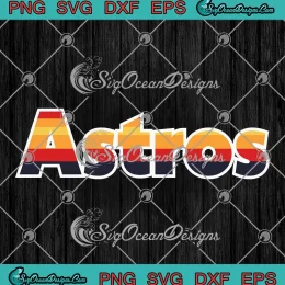 Houston Astros Rainbow SVG - Astros MLB Fan Gifts SVG PNG, Cricut File