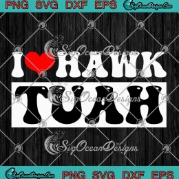 I Love Hawk Tuah Groovy Retro SVG - Viral Hawk Tuah 2024 SVG PNG, Cricut File