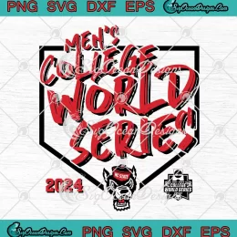 NCAA Men's College World Series 2024 SVG - NC State Wolfpack SVG PNG, Cricut File