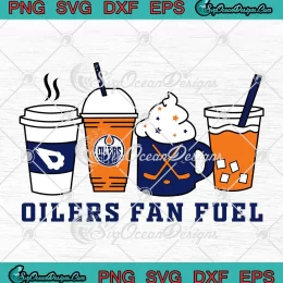 NHL Edmonton Oilers Fan Fuel SVG - Edmonton Oilers Hockey 2024 SVG PNG, Cricut File