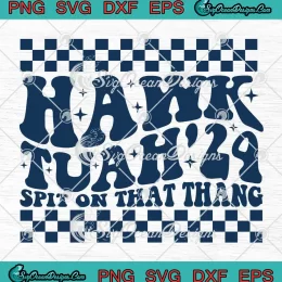 Retro Groovy Hawk Tuah 2024 SVG - Spit On That Thang SVG PNG, Cricut File