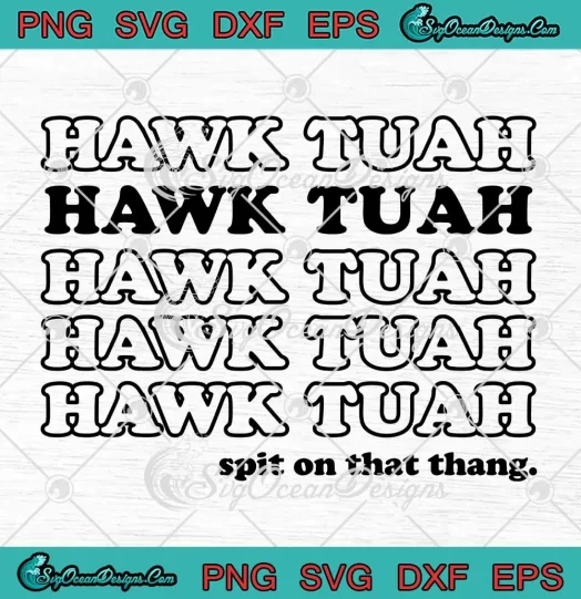 Retro Viral Tiktok Hawk Tuah SVG - Spit On That Thang SVG PNG, Cricut File
