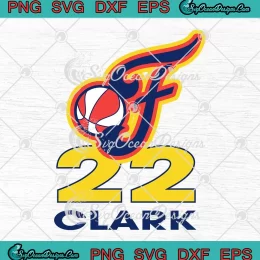 22 Caitlin Clark Basketball Player SVG - Indiana Fever WNBA SVG PNG, Cricut File