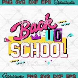 Back To School Retro Vintage SVG - Teacher Students Summer End SVG PNG, Cricut File