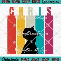 Chris Brown 2024 Vintage SVG - Chris Personalized First Name For Men SVG PNG, Cricut File