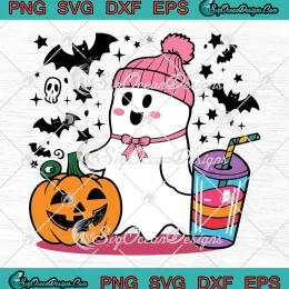 Cute Ghost Halloween Bougie SVG - Funny Halloween Season SVG PNG, Cricut File