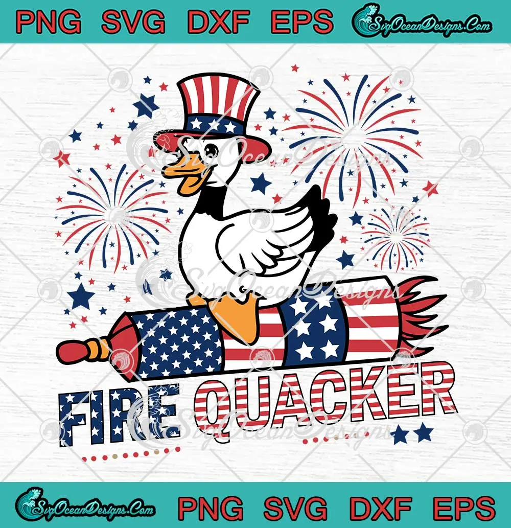 Fire Quacker Goose Meme Svg - 4th Of July Svg - Independence Day Svg 