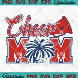 Cheer Mom Cheerleader SVG - Cheerleading Mama SVG PNG, Cricut File