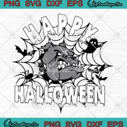 Happy Halloween Georgia Bulldogs SVG - Spooky Halloween SVG PNG, Cricut File