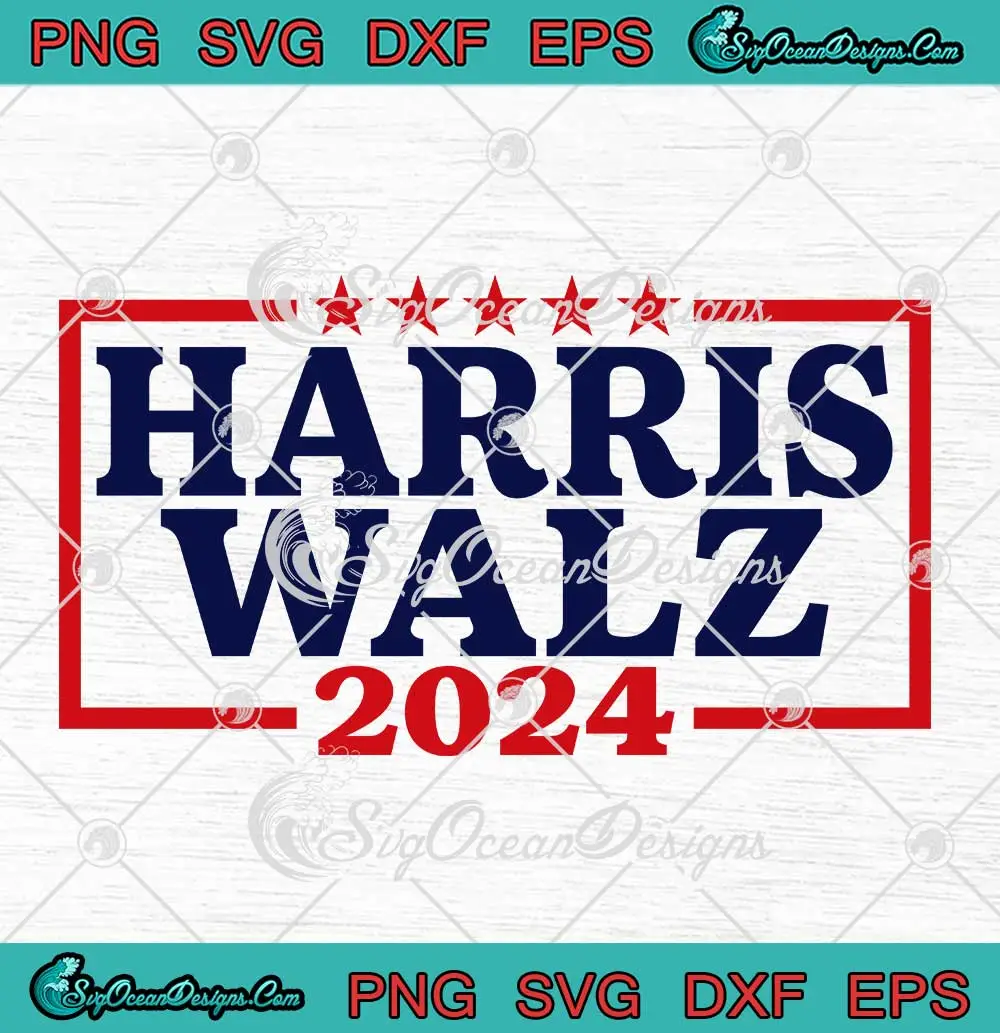 Harris Walz 2025 VP Election SVG Kamala Harris Tim Walz 2025 SVG PNG