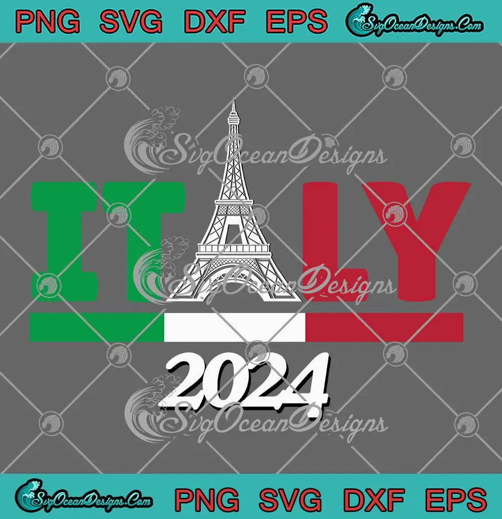 Team Italy 2024 Paris Sport Games SVG Olympic Paris 2024 SVG PNG