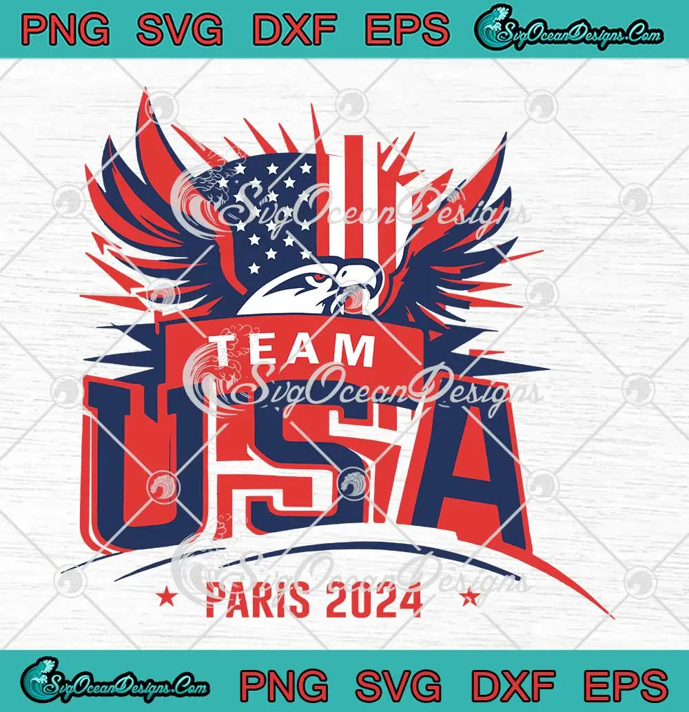 Team USA Paris 2024 Eagle Emblem SVG Summer Olympics 2024 SVG PNG