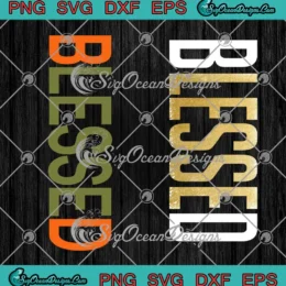 Blessed Olive Army SVG - Solar Orange Color Christian SVG PNG, Cricut File