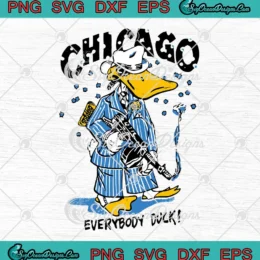 Chicago Everybody Duck SVG - Gangster Mobster Vintage 80s SVG PNG, Cricut File