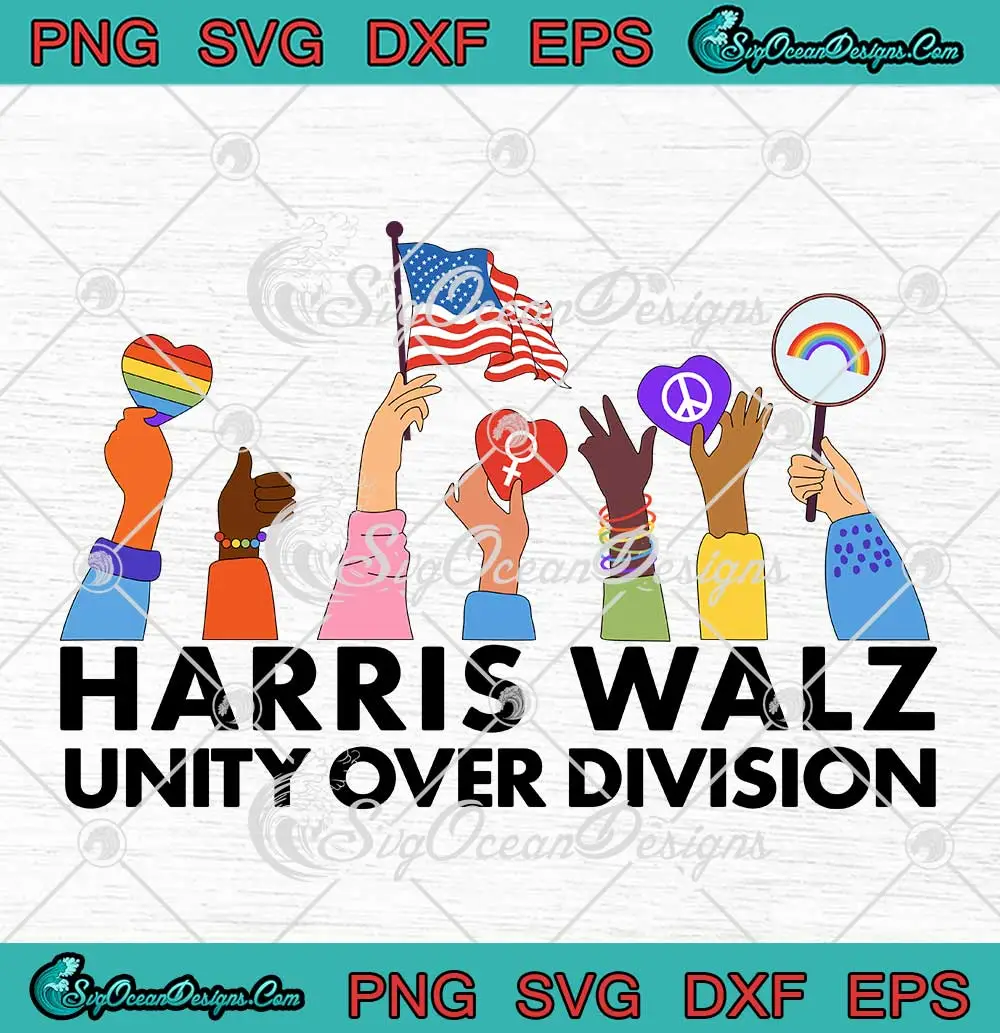 Harris-Walz-Unity-Over-Division-SVG---Harris-Walz-Heart-LGBT-SVG-PNG,-Cricut-File Harris Walz Unity Over Division SVG - Harris Walz Heart LGBT SVG PNG, Cricut File