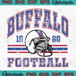 Helmet Buffalo Football 1960 SVG - Buffalo Bills SVG PNG, Cricut File