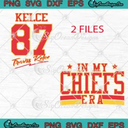 Kelce 87 Travis Kelce Vintage SVG - In My Chiefs Era SVG PNG, Cricut File