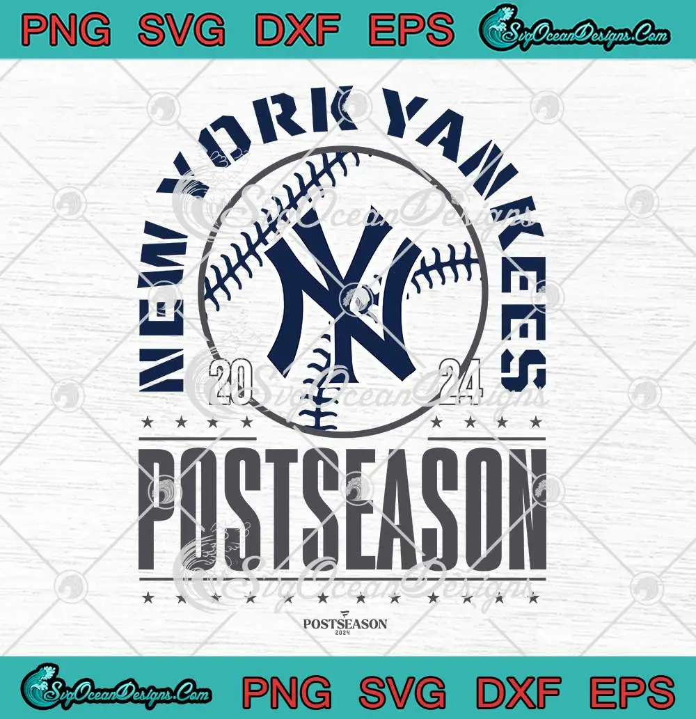 2024 Playoffs Mlb Postseason SVG New York Yankees Reveal Logo SVG PNG